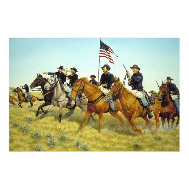 The Battle of Prairie Dog Creek by Ralph Heinz Photo Print (Front)
