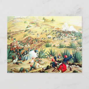 The Battle of Puebla, 5 May 1862 Postcard