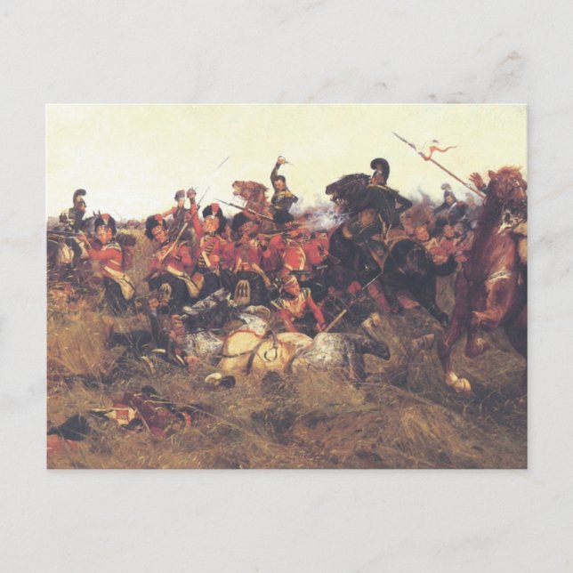 The Battle of Quatre Bras in 1815 Postcard (Front)