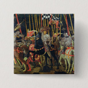 The Battle of San Romano in 1432, c.1456 15 Cm Square Badge