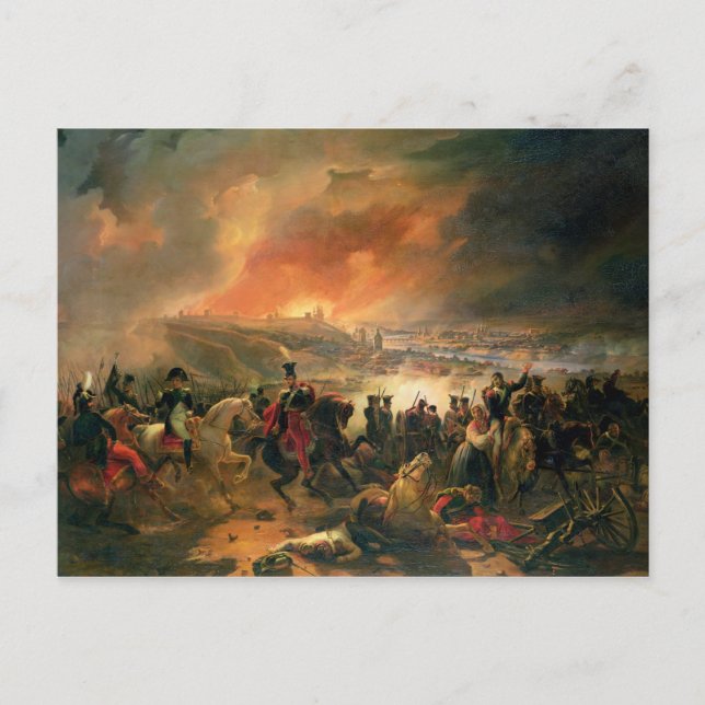 The Battle of Smolensk, 17th August 1812, 1839 Postcard (Front)
