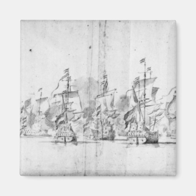 The Battle of Solebay, 28th May 1672 Magnet (Front)