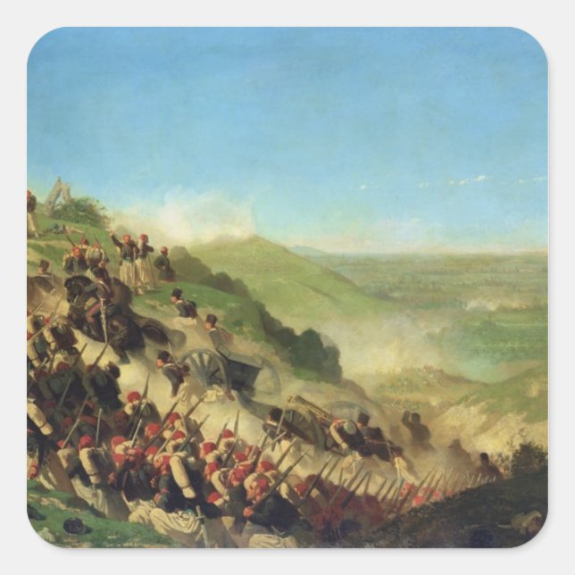 The Battle of Solferino, 24th June 1859 Square Sticker (Front)