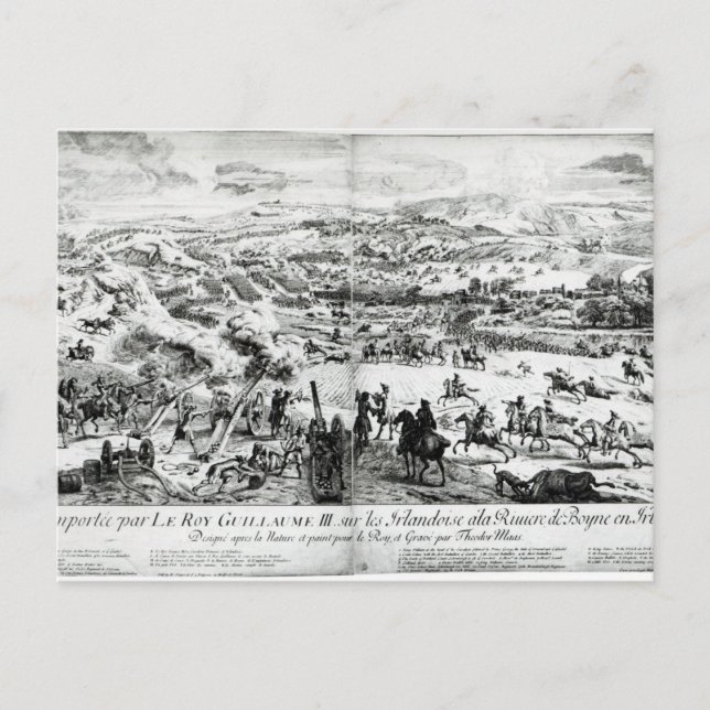 The Battle of the Boyne, c.1690 Postcard (Front)