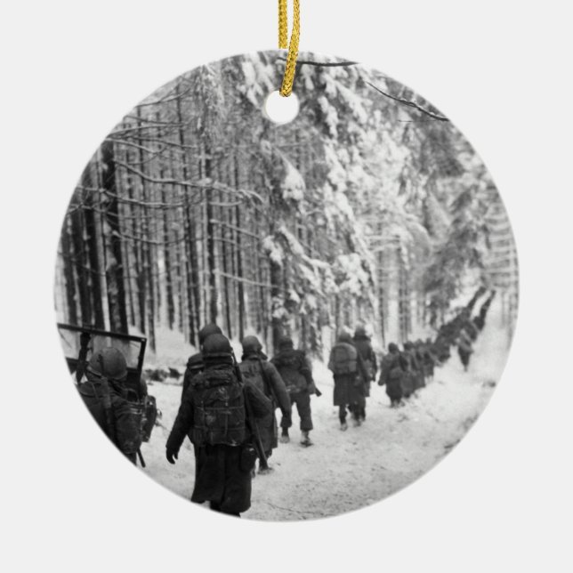 The Battle Of The Bulge Ceramic Tree Decoration (Front)
