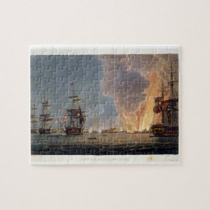 The Battle of the Nile, 1st August 1798, engraved Jigsaw Puzzle