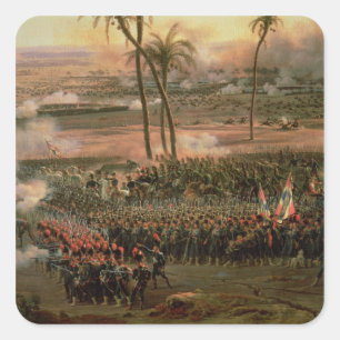 The Battle of the Pyramids, 21 July 1798, 1806 Square Sticker