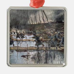 The Battle of the Yser in 1914 Metal Tree Decoration