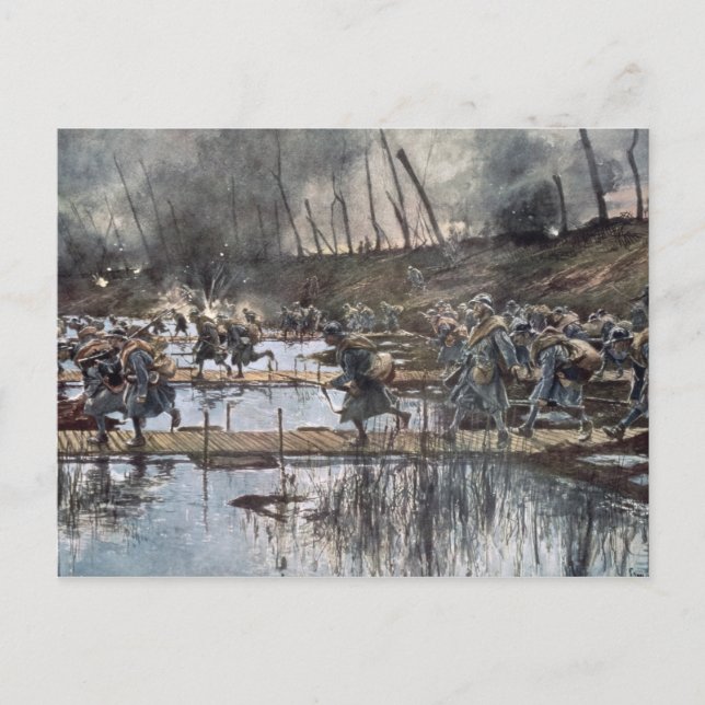 The Battle of the Yser in 1914 Postcard (Front)