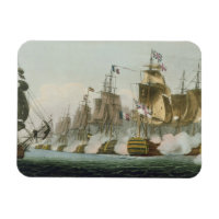 The Battle of Trafalgar, 21st October 1805, engrav