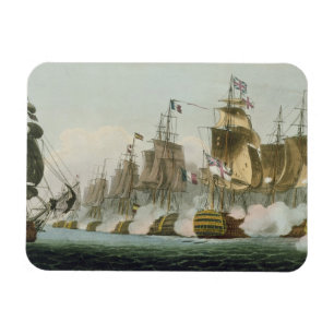 The Battle of Trafalgar, 21st October 1805, engrav Magnet