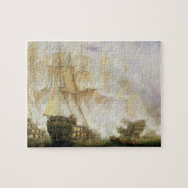 The Battle of Trafalgar, c.1841 (oil on canvas) Jigsaw Puzzle (Horizontal)