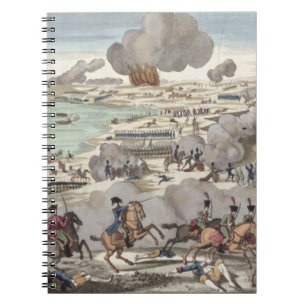 The Battle of Wagram, 6th July 1809 (engraving) Spiral Notebook