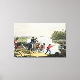 The Battle of Waterloo Decided by the Duke of Well Canvas Print