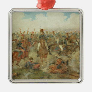 The Battle of Waterloo, June 18th 1815 (w/c on pap Metal Tree Decoration