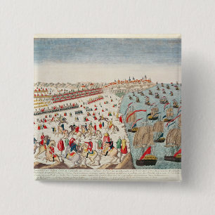 The Battle of Yorktown, 19th October 1781 15 Cm Square Badge