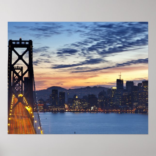 The Bay Bridge from Treasure Island Poster (Front)