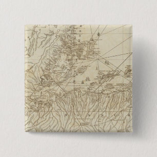 The Bay of Honduras 15 Cm Square Badge