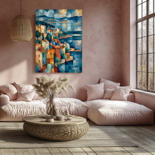 The Bay of Marseille Reinterpretation Masterpiece Poster