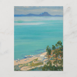 The Bay of Tunis, Morning Sir John Lavery Postcard