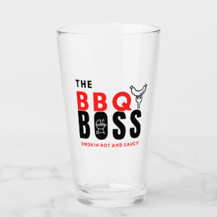 The BBQ Boss Father's Day Glass Cup