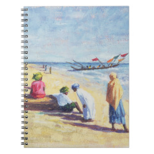 The Beach at Abene Senegal 1997 Spiral Notebook