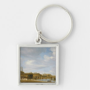 The Beach at Egmond-an-Zee Key Ring