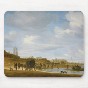 The Beach at Egmond-an-Zee Mouse Pad