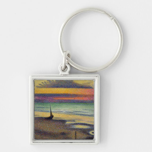 The Beach at Heist, 1891-92 Key Ring (Front)