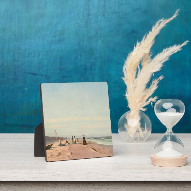 The Beach At Long Branch, New Jersey  Plaque (Insitu)