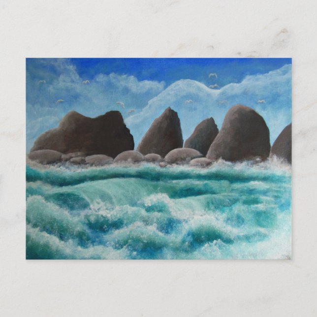 The Beach at Oceanside - Postcard (Front)