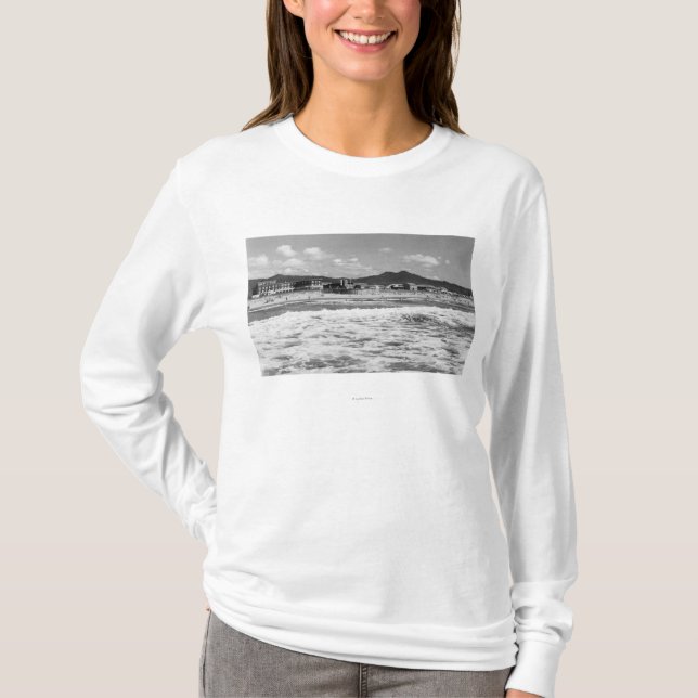 The Beach at Seaside, Oregon Photograph T-Shirt (Front)