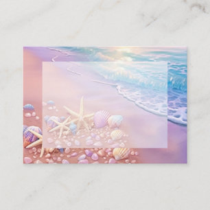 The Beach at Sunset  Enclosure Card