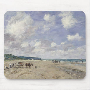 The Beach at Tourgeville, 1893 Mouse Pad