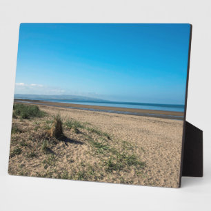 The Beach At Troon Scotland Postcard Poster Plaque