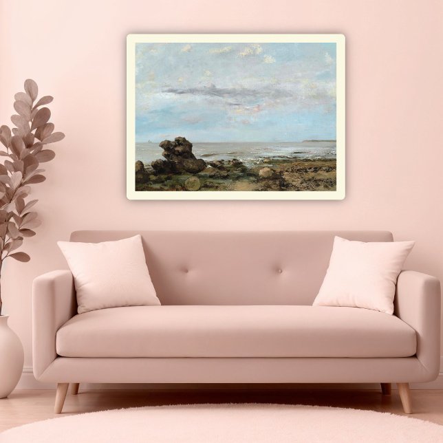 The Beach at Trouville, Marine Seascape Art  Poster (Creator Uploaded)