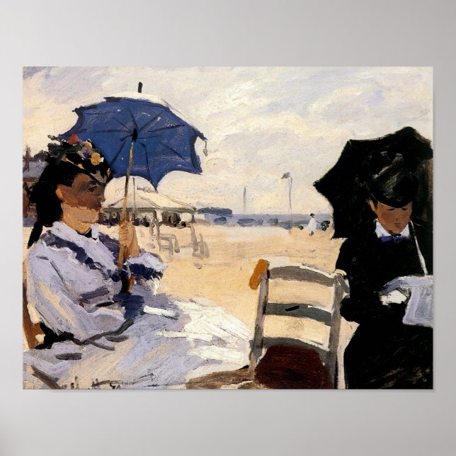 The Beach at Trouville Poster (Front)