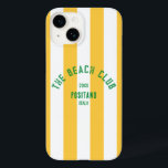 The Beach Club Crest Yellow Cabana Stripe Case-Mate iPhone 14 Case<br><div class="desc">Protect your phone in style with our 'The Beach Club Crest' Yellow Cabana Stripe Case-Mate iPhone 14 Case. Featuring a vibrant yellow cabana stripe design, this durable case offers both flair and functionality, perfect for beach lovers and adventurers. Customise it with your custom year and destination to create a unique...</div>