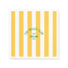 The Beach Club Crest Yellow Cabana Stripe
