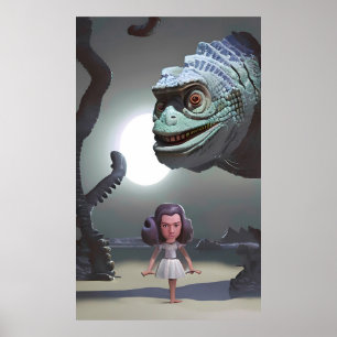 The Beach Girl and the Monster Ken Gauge Poster