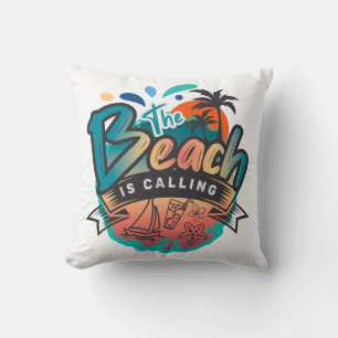 The Beach Is Calling Cushion