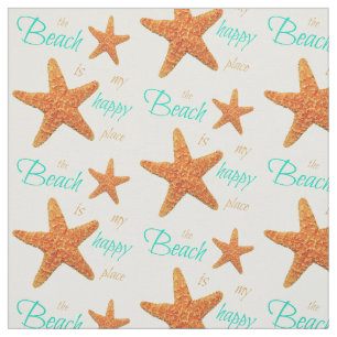 The Beach is my Happy Place Starfish Fabric II