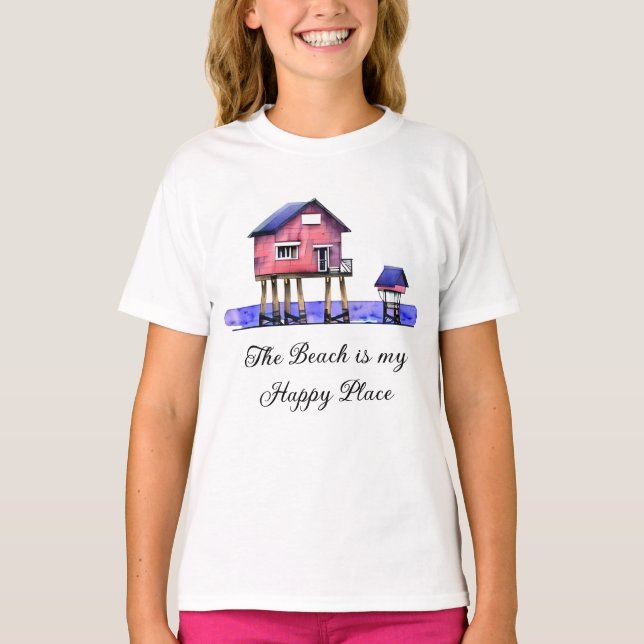 The Beach is my Happy Place T-Shirt (Front)