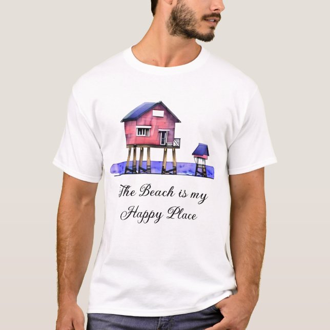 The Beach is my Happy Place T-Shirt (Front)