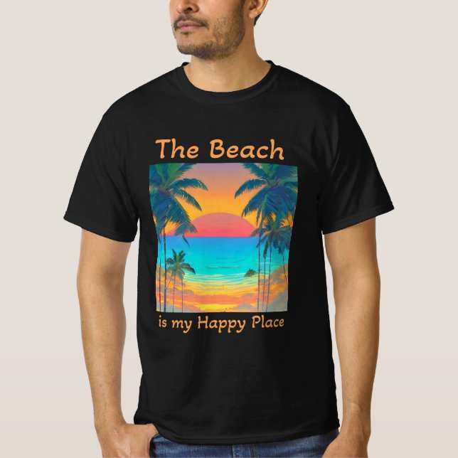 The Beach is my Happy Place T-Shirt (Front)