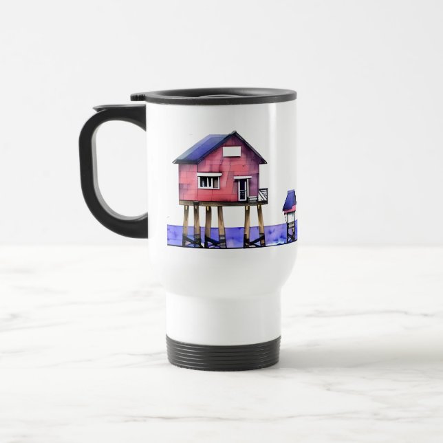 The Beach is my Happy Place Travel Mug (Left)