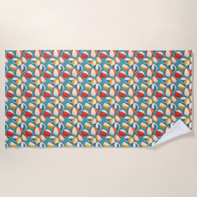 The Beach Is Where Worries Fade Away Towel (Front)