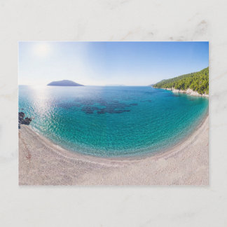 The beach Kastani of Skopelos island, Greece Postcard