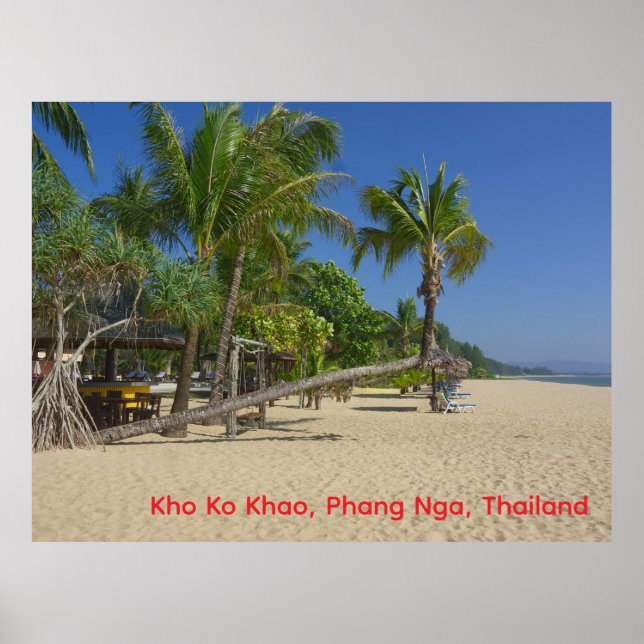 The Beach, Kho Ko Khao, Phang Nga Postcard Poster (Front)