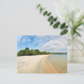 The beach Koukounaries of Skiathos island, Greece Postcard